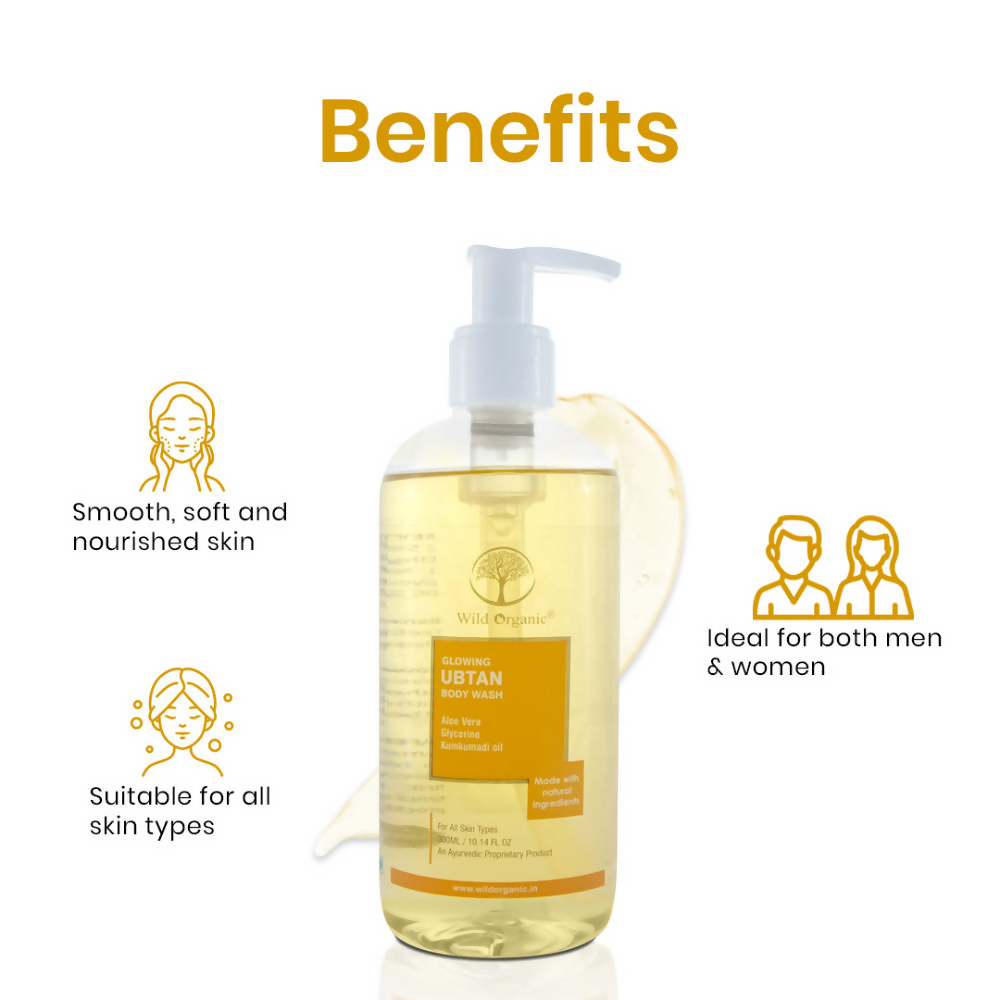 Wild Organic Glowing Ubtan Body Wash