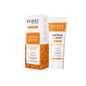 Pores Be Pure Saffron Glow Bright Face Wash With Honey