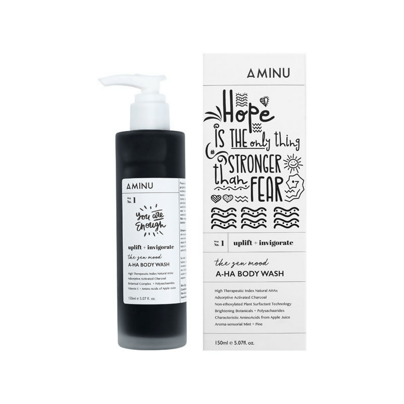 Aminu AHA Body Wash for De-Tanning, Spot-Correction