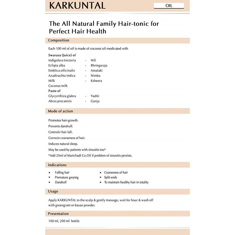 Avn Ayurveda Karkuntal Hair Oil