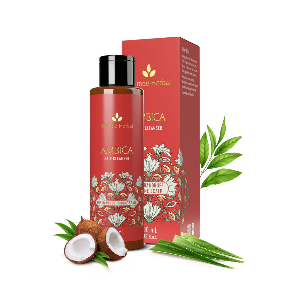 Avimee Herbal Anti Dandruff Kit With Keshpallav Hair Oil & Instant Water Softener, Fights Dandruff & Moisturises Scalp Naturally,