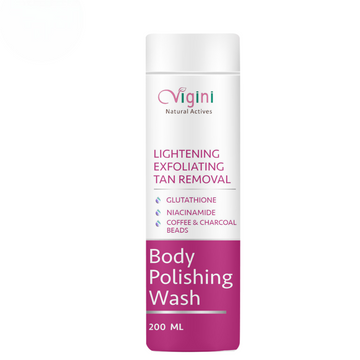 Vigini Lightening Brightening Body Polishing Wash for Men Women