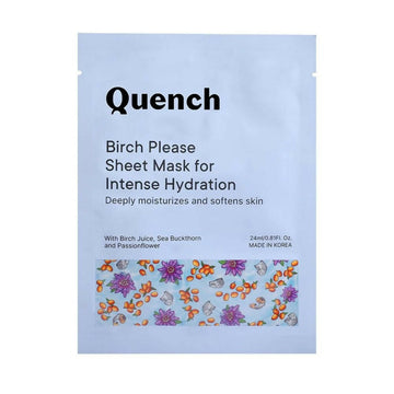 Quench Botanics Birch Please Sheet Mask for Intense Hydration - Korean Skincare