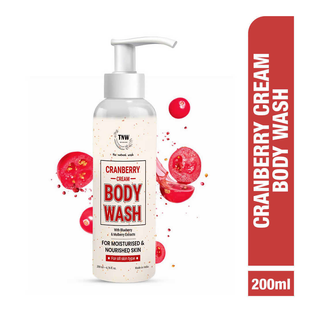 The Natural Wash Cranberry Cream Body Wash