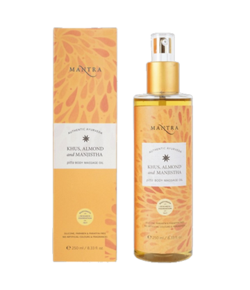 Mantra Herbal Khus, Almond and Manjistha Pitta Body Massage Oil