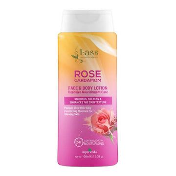 Lass Naturals Rose Cardamom Face & Body Lotion