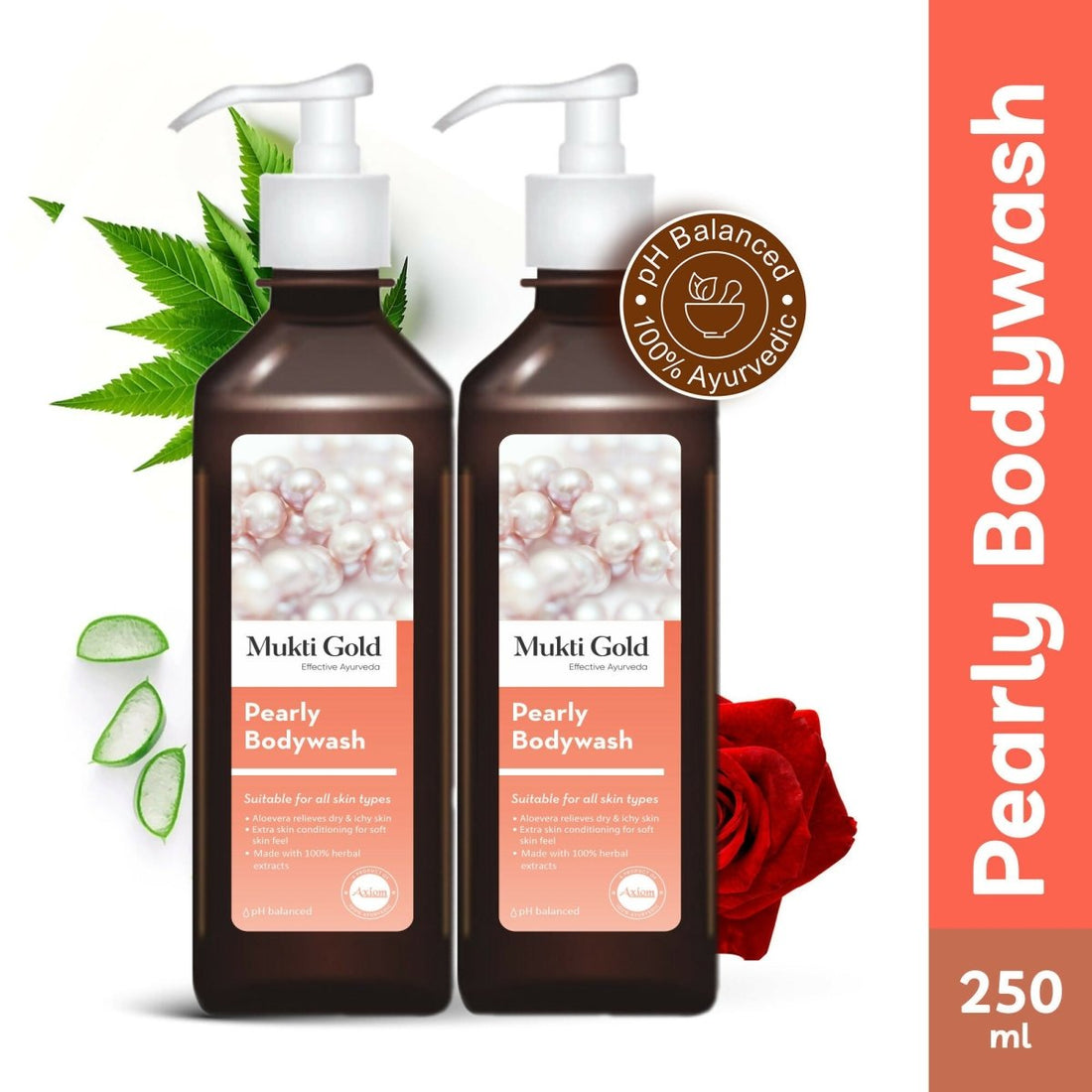 Axiom Mukti Gold Pearly Body Wash