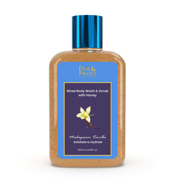 Blue Nectar Niraa Body Wash & Scrub with Honey - Madagascar Vanilla