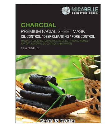 Mirabelle Korea Charcoal Premium Facial Sheet Mask