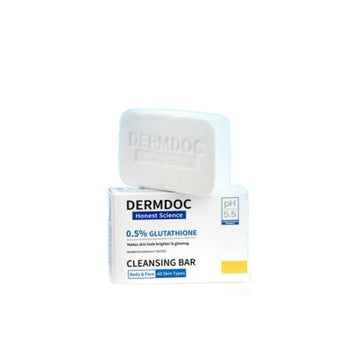 Dermdoc 0.5% Glutathione Cleansing Bar for Brighter & Glowing, All skin Types