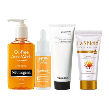 Atirucart CSMS (Cleanser, Serum, Moisturizer, Sunscreen) Combo For Oily Skin