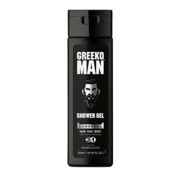 Vasu Healthcare Greeko Man 3 in 1 Charcoal Shower Gel