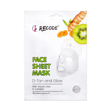 Recode D Tan And Glow Face Sheet Mask