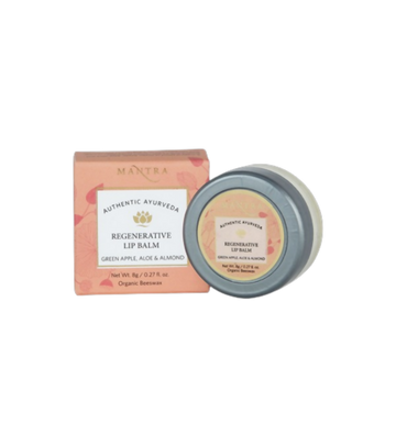 Mantra Herbal Regenerative Lip Balm Green Apple, Aloe & Almond
