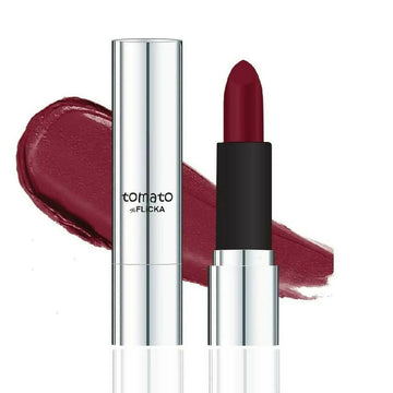 Flicka Tomato Maroon Matte Finish Lipstick Shade 08