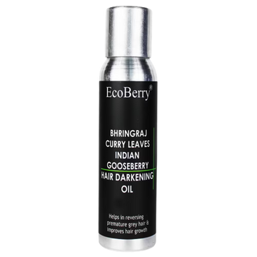 Ecoberry Bhringaraj Curry Leaves Indian Gooseberry Hair Darkening Oil