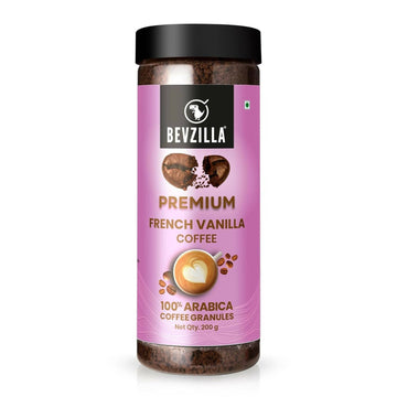 Bevzilla Premium French Vanilla Coffee Powder 100% Arabica