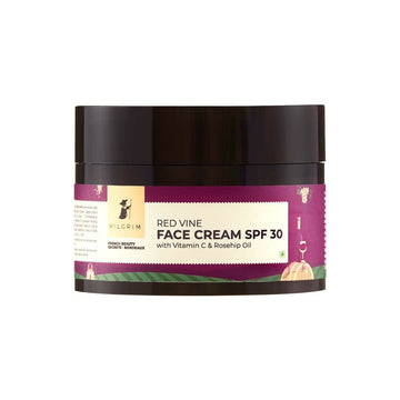 Pilgrim Red Vine Face Cream SPF 30 with Vitamin C & Rosehip Oil (PA+++)