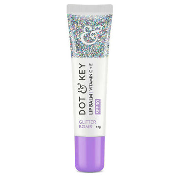Dot & Key Glitter Bomb Lightweight Vitamin C + E & SPF 30 PA+++ Lip Balm