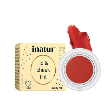 Inatur Lip and Cheek Tint Sunny Red
