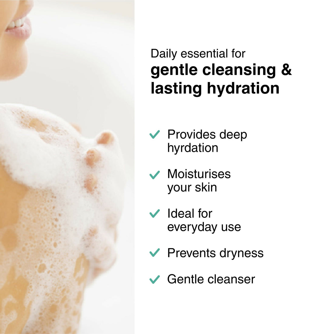 Cureskin Nourish Body Wash - Hydrates & Sooths with Hyaluronic Acid, Chamomile and Aloe