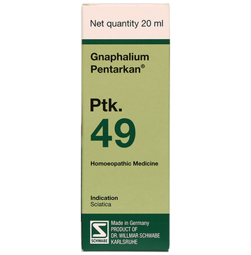 Dr. Willmar Schwabe Germany Gnaphalium Pentarkan Ptk. 49 Drops