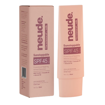 Neude Sunstoppable Sunscreen with SPF 45 PA+++ & No White Cast For Men & Women