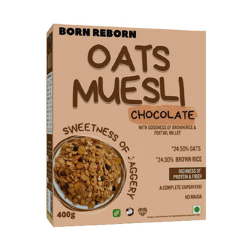 Born Reborn Chocolate Oats & Millets Muesli with Jaggery