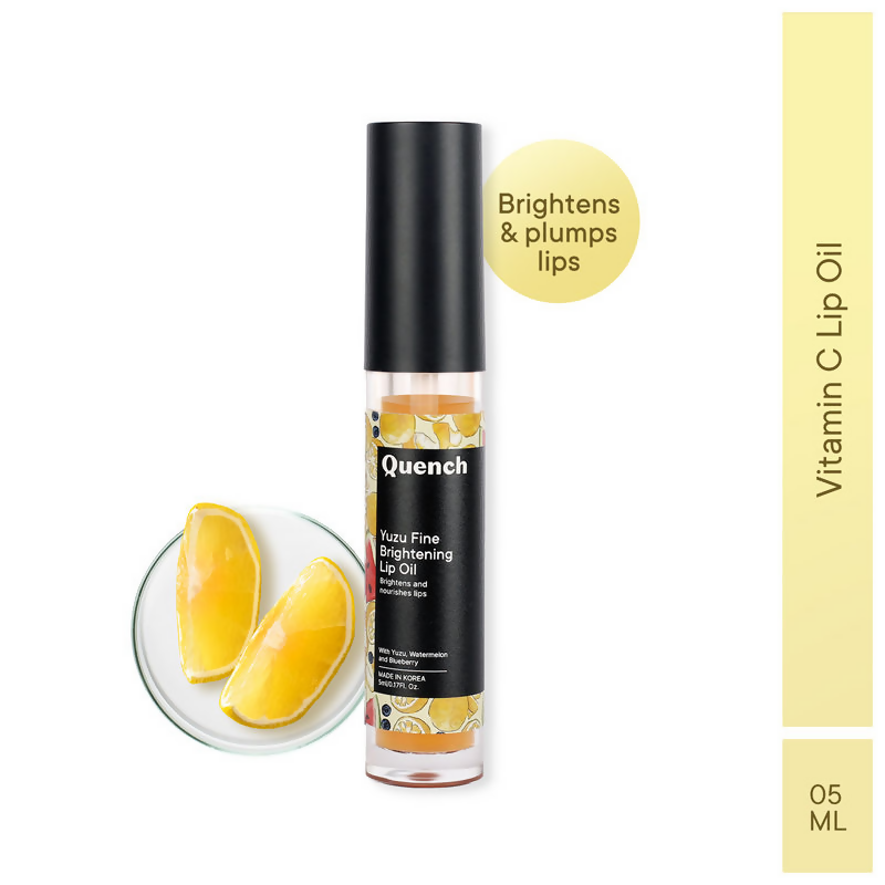Quench Yuzu Citrus Brightening Lip Oil To Reduce Lip Pigmentation & Nourish Lips