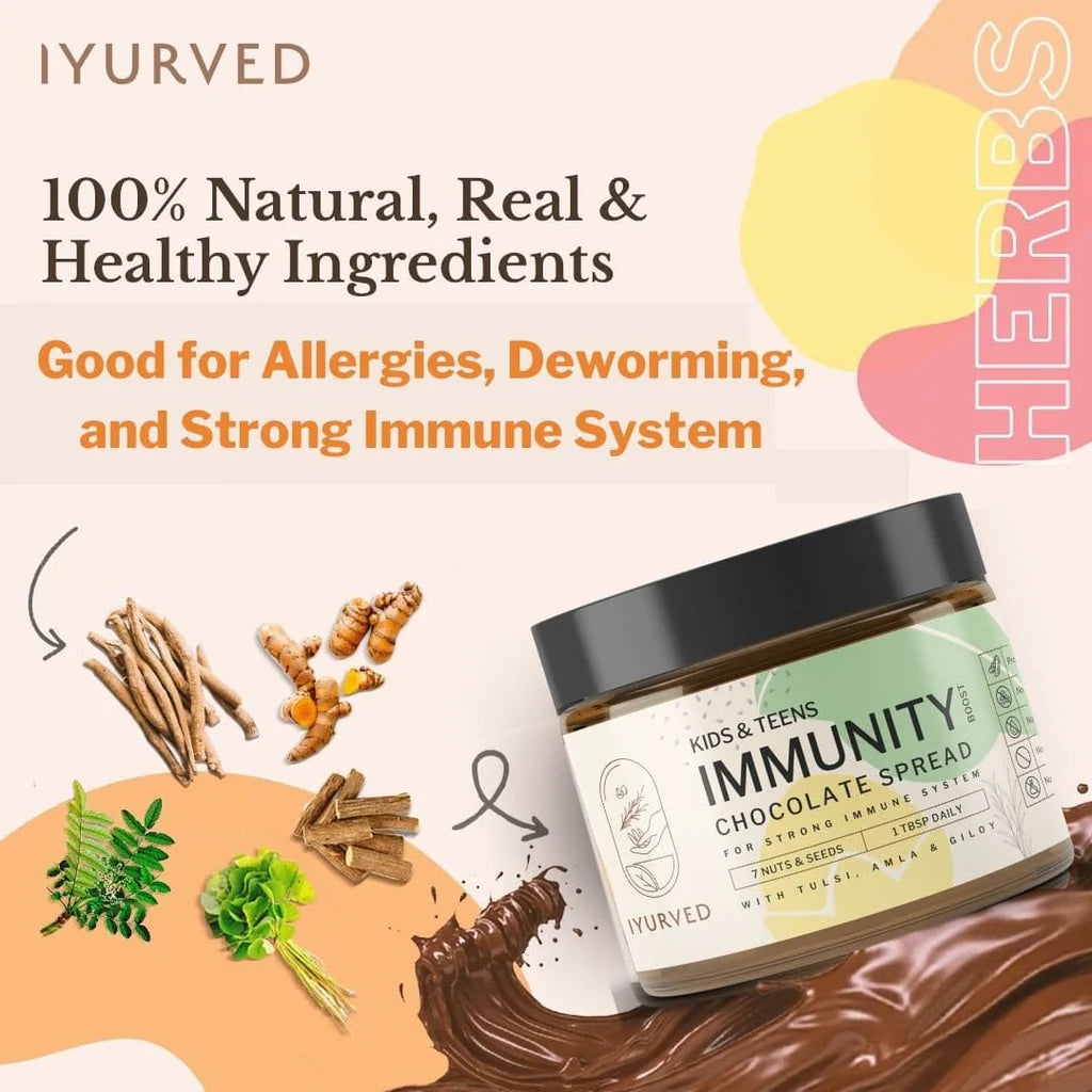 Iyurved Kids and Teens Immunity Boost Chocolate Spread