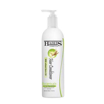 Habibs Professional Hair Conditioner Nourishing For Smooth & Straight Frizz-Free Hair, With Wheat Germ Oil Vitamin E & Tea Tree Oil Enriched