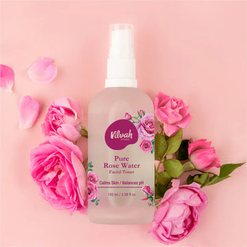 Vilvah Store Pure Rose Water Facial Toner For Glowing Skin