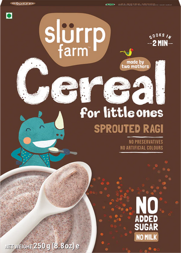 Slurrp Farm Sprouted Ragi Cereal For Little ones - 250 Gm