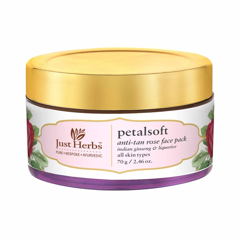 Just Herbs Petalsoft Anti-Tan Rose Face Pack