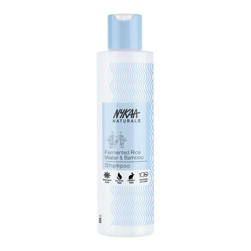 Nykaa Naturals Anti-Frizz Shampoo With Fermented Rice Water, Bamboo & Argan Oil