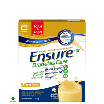 Ensure Diabetes Care Powder Vanilla Flavour - Sugar Free Health