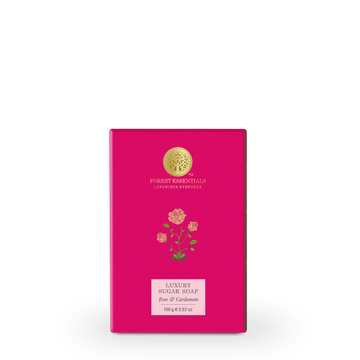 Forest Essentials Luxury Sugar Soap Rose & Cardamom