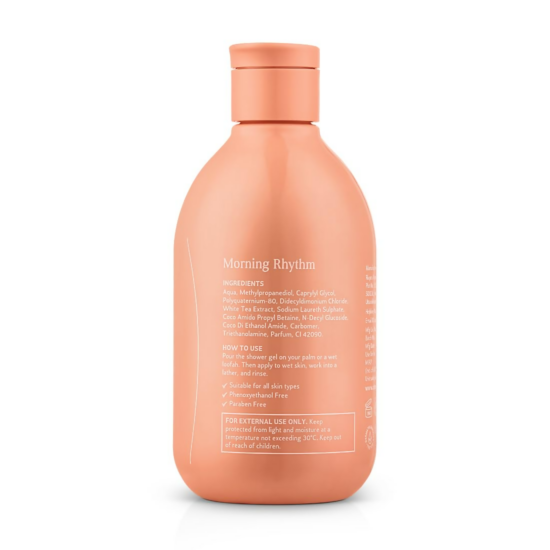 Oteria White Tea Body Shower Gel For Sun-Damaged Skin Suitable For All Skin Types