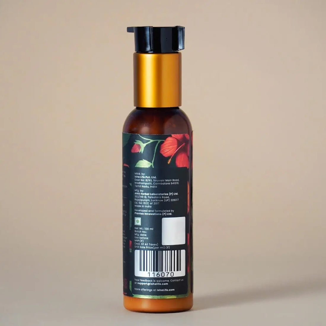 Isha Life 24 Hours Skin Hydrating Organic Body Lotion With Hibiscus Extract