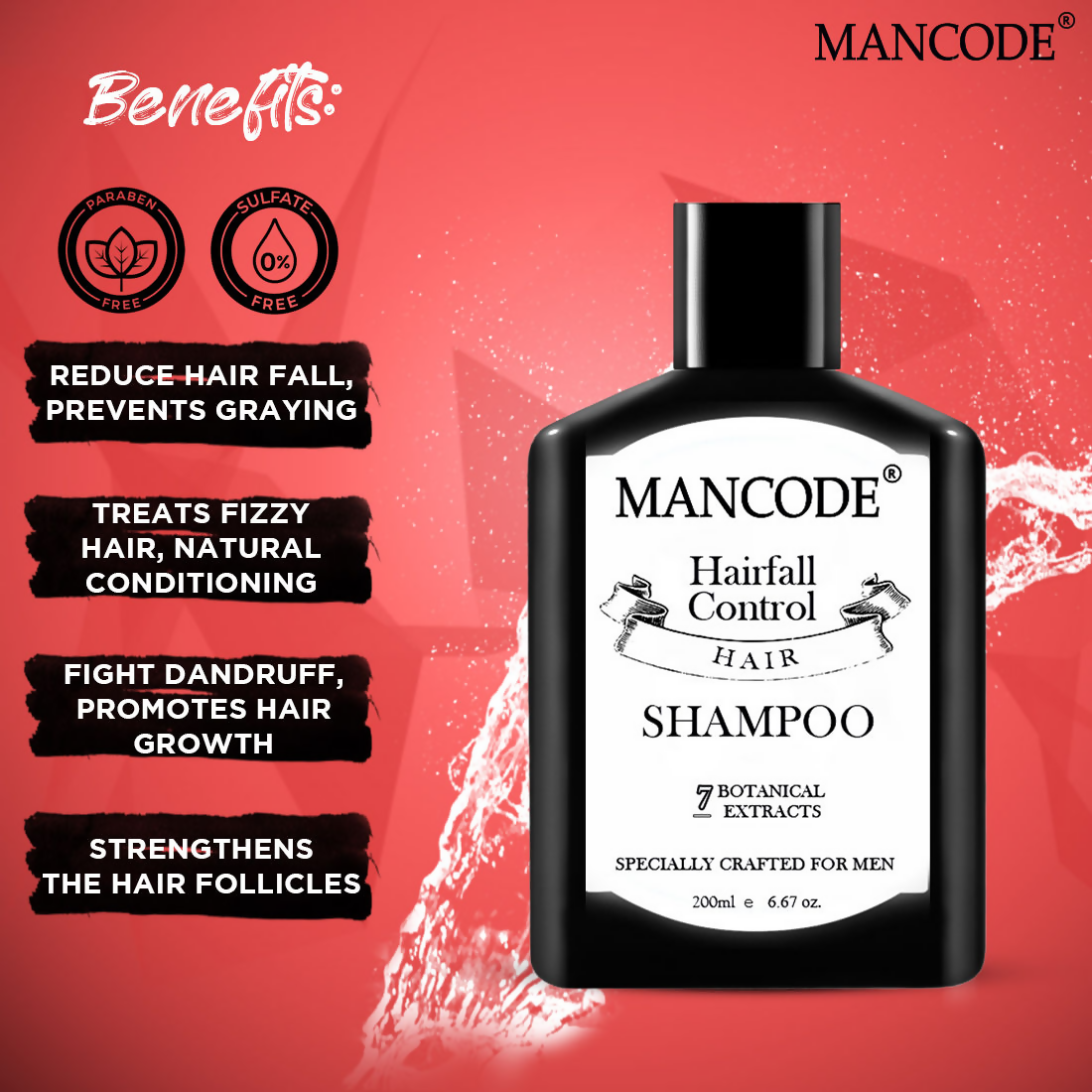 Mancode Hair Fall Control Shampoo