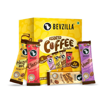 Bevzilla Instant Coffee Powder Sachets 100 % Arabica Coffee