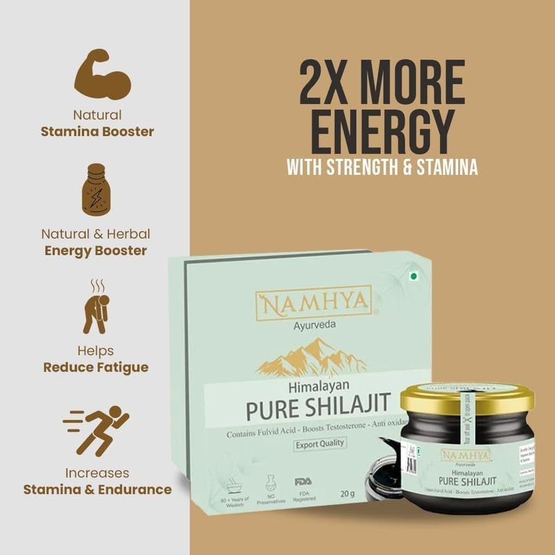 Namhya Original Himalayan Pure Shilajit Resin 20g