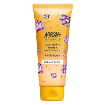 Nykaa Naturals Saffron & Honey Face Wash with Vit C for Glowing Skin