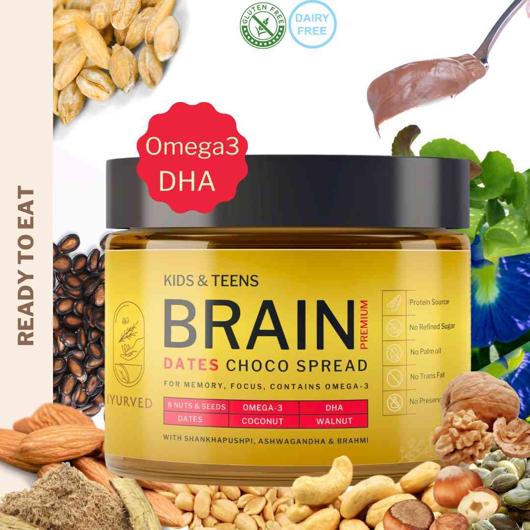 Iyurved Kids & Teens Kids & Teens Brain Premium Dates Choco Spread - Good For Speech Delay
