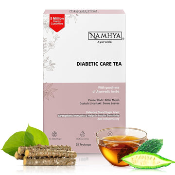 Namhya Diabetic Care Tea Leaves - Natural Ayurvedic Blend For Blood Sugar, Insulin Support & Antioxidant Benefits