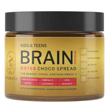 Iyurved Kids & Teens Kids & Teens Brain Premium Dates Choco Spread - Good For Speech Delay
