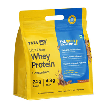 Tata 1mg Ultra Clean Whey Protein Concentrate - 24g protein