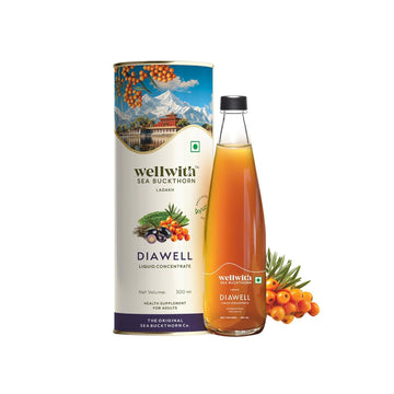 WellWith Himalayan Sea Buckthorn DiaWell - Blood Sugar Balance, Immunity & Daily Energy Support