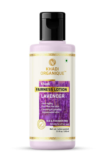 Khadi Organique Lavender Fairness Lotion - (SLS & Paraben Free)
