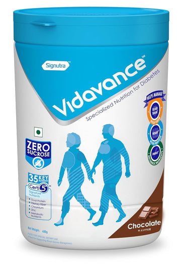 Vidavance Advanced Nutrition for Diabetes and Pre-Diabetes Powder - Chocolate Flavour